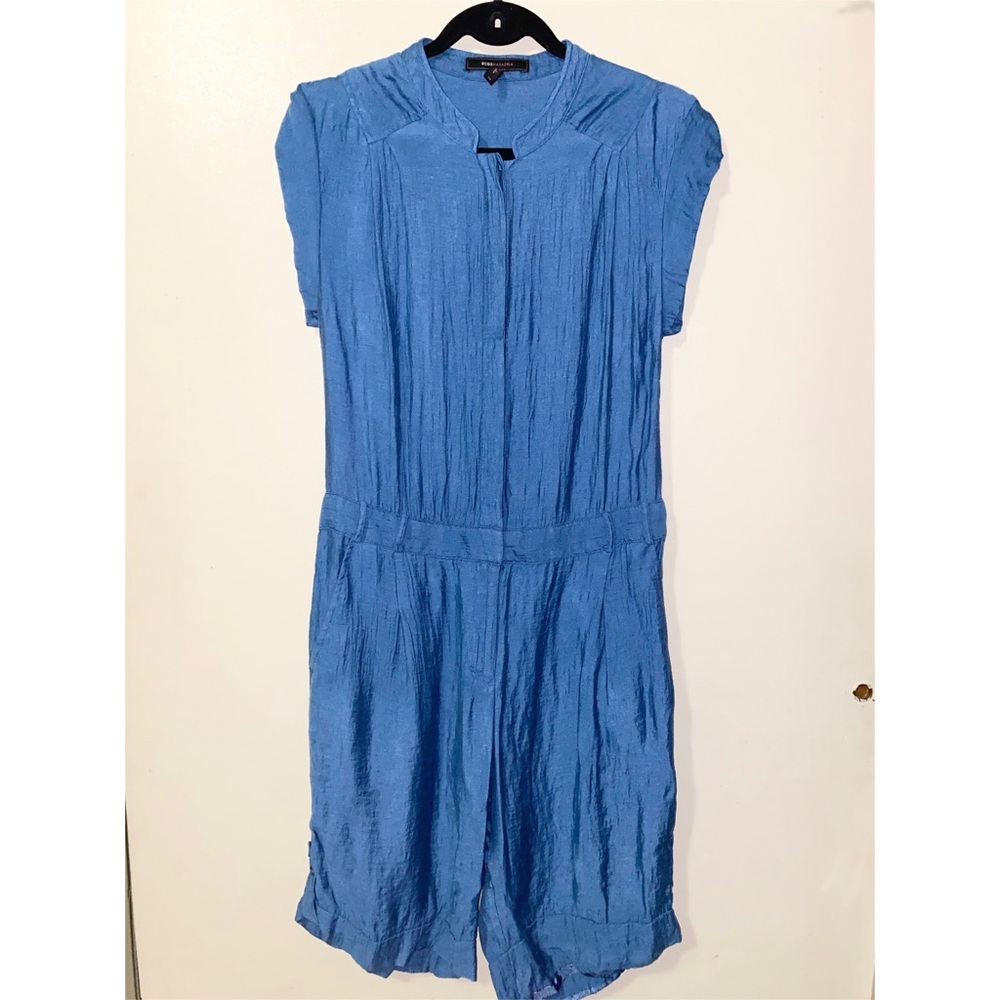 BCBG Maxazria Blue Shortsleeve Summer Romper